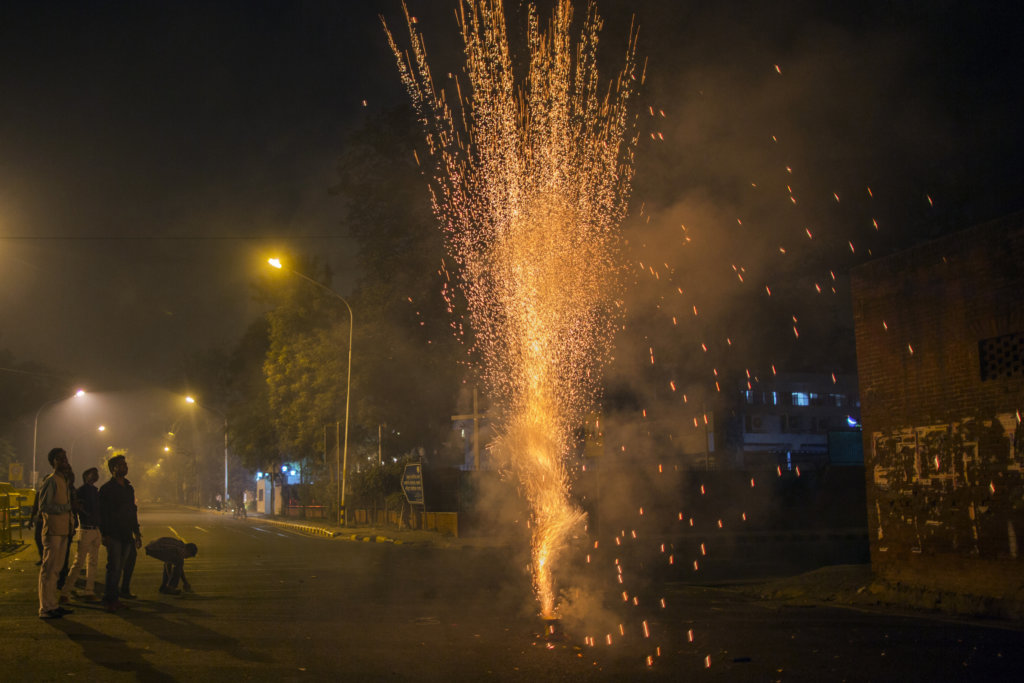 Air Pollution In New Delhi Spikes As Millions Burst Firecrackers | News ...